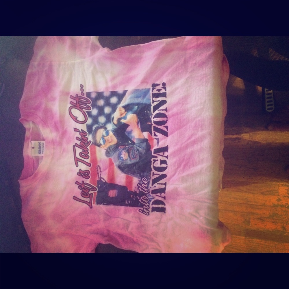 Custom pink dyed shirt